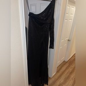 Black sequin gown